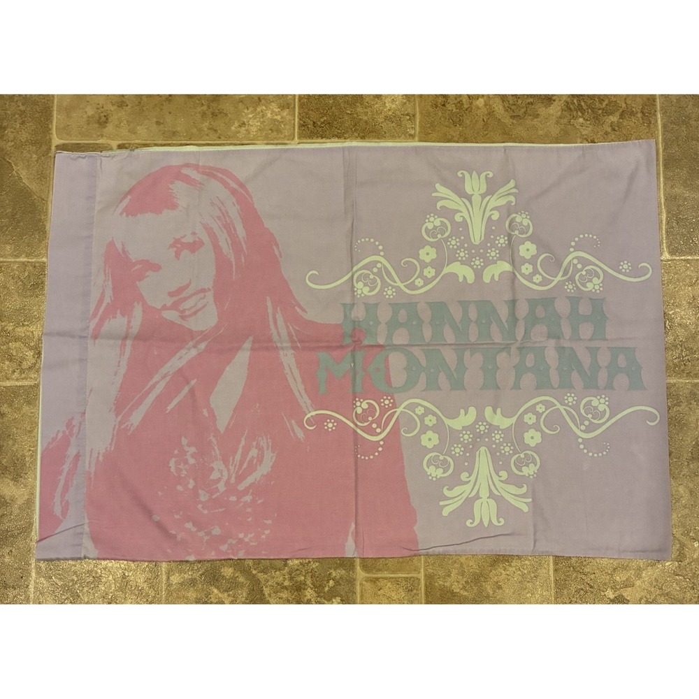 Hannah Montana Pillow Case Vintage Guitar Undercover Pop Star